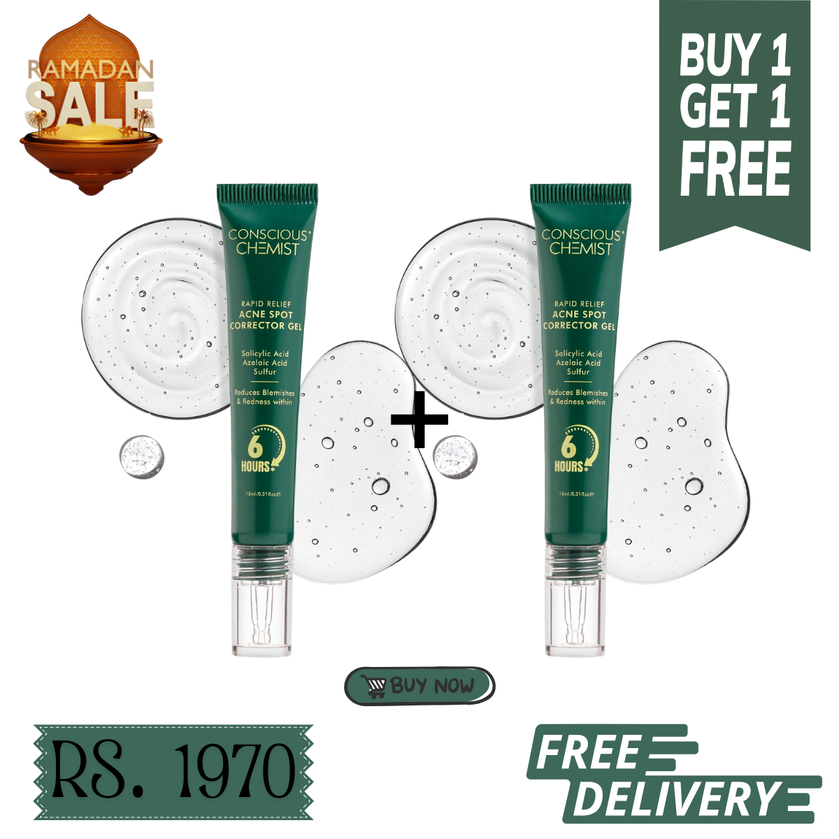 ✨ Get Clear Skin Fast – Acne Spot Corrector Gel