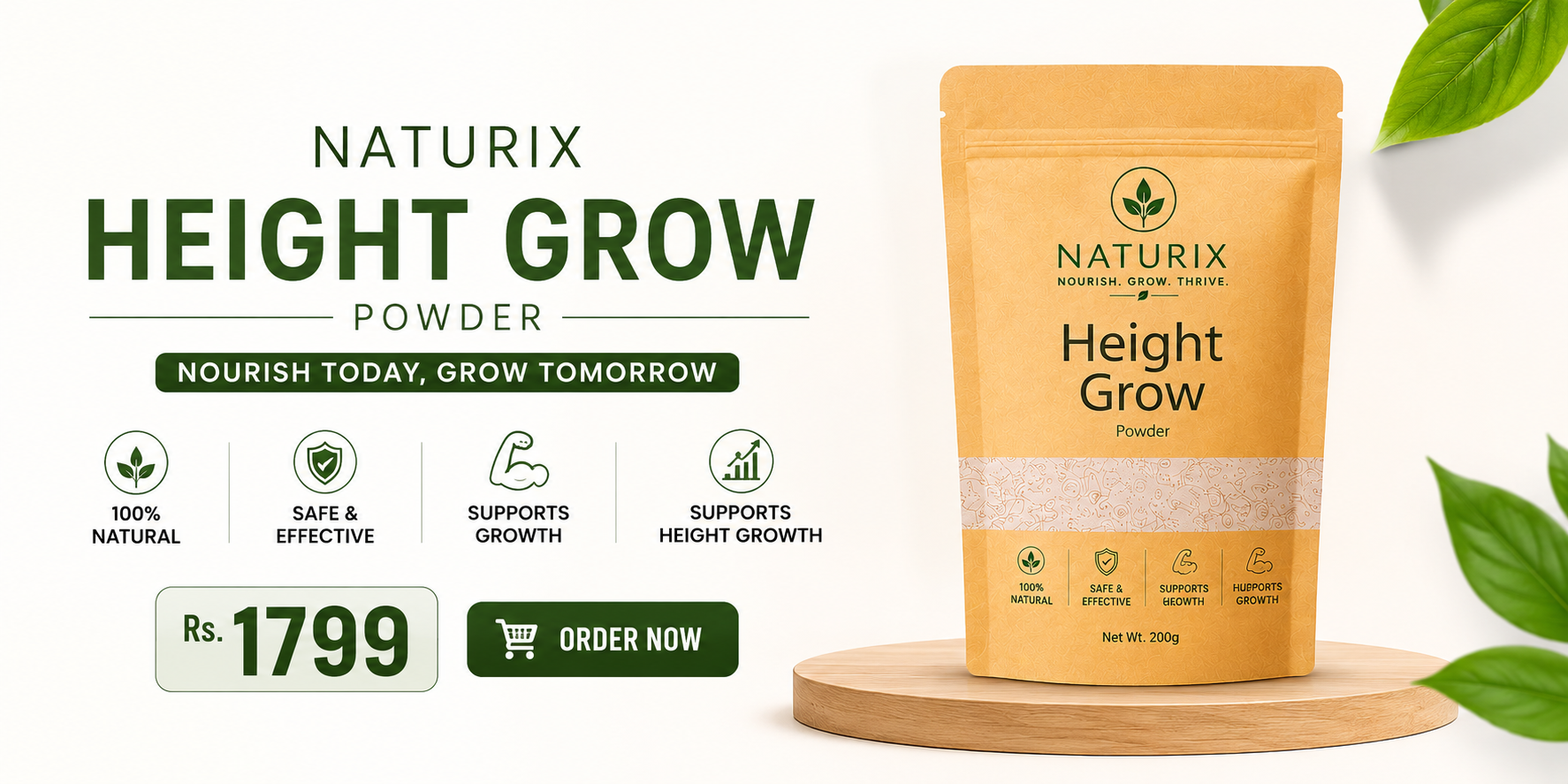 🌿 Naturix Height Grow Powder