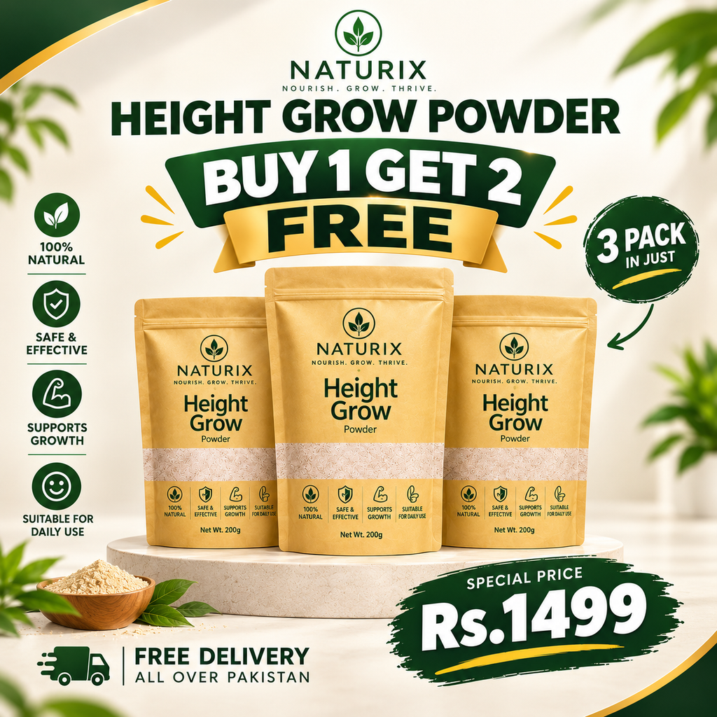 NATURIX Height Grow Powder 🌿 3 Pack Offer